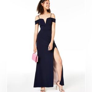 Juniors' Off-The-Shoulder Gown City Studio (Worn Once)